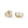Thumbnail Image 1 of 1/8 CT. T.W. Diamond Micro Heart Square Stud Earrings in 10K Gold