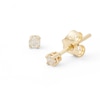 Thumbnail Image 0 of 1/10 CT. T.W. Diamond Solitaire Stud Earrings in 10K Gold