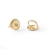 Thumbnail Image 1 of 1/8 CT. T.W. Composite Diamond Concave Square Frame Stud Earrings in 10K Gold