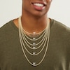 Thumbnail Image 4 of 10K Solid Gold Light Diamond-Cut Curb Chain Made in Italy - 18"