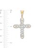 Thumbnail Image 1 of 1/2 CT. T.W. Diamond Mariner Link Cross Necklace Charm in 10K Gold