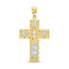 Thumbnail Image 0 of All Saints Cross Necklace Charm in 10K Two-Tone Gold