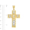 Thumbnail Image 1 of All Saints Cross Necklace Charm in 10K Two-Tone Gold
