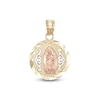 Thumbnail Image 0 of Guadalupe Medallion Tri-Tone Necklace Charm in 10K Gold