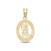 Thumbnail Image 0 of Saint Christopher Oval Necklace Charm in 10K Gold