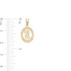 Thumbnail Image 1 of Saint Christopher Oval Necklace Charm in 10K Gold