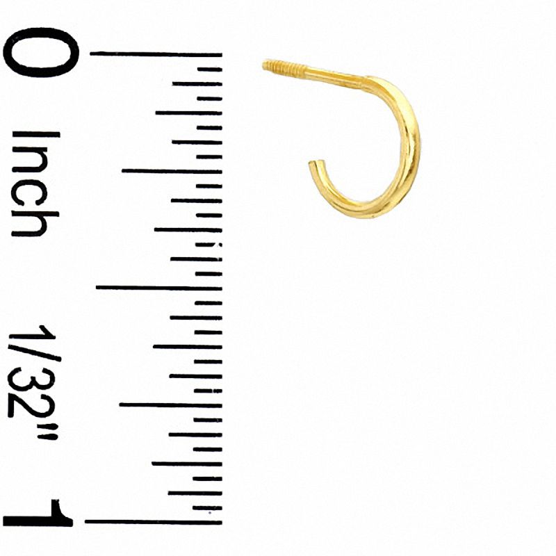 Child's Hoop Earrings in 14K Gold