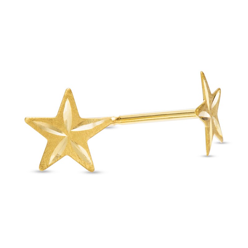 Golden Star Stud Earrings