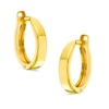 Thumbnail Image 0 of 12mm Polished Snap Hoop Earrings in 10K Gold