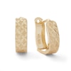 Thumbnail Image 0 of 10K Gold Diamond-Cut Huggie Earrings