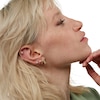 Thumbnail Image 3 of 10K Gold Diamond-Cut Huggie Earrings