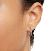 Thumbnail Image 2 of 10K White Gold 13.5mm Small Hoop Earrings
