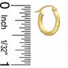 Thumbnail Image 1 of 13mm Diamond-Cut Hoop Earrings in 10K Gold