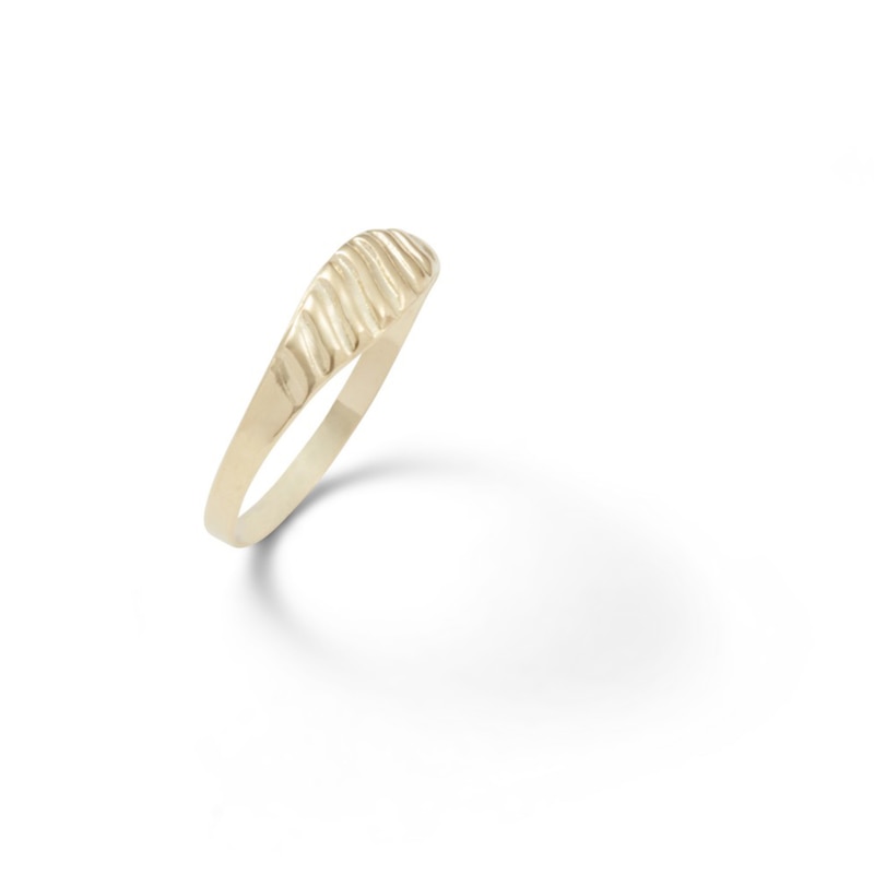 Child's Textured Ring in 10K Gold - Size 1