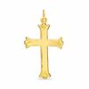 Thumbnail Image 0 of Polished Plain Flare Cross in 14K Gold