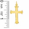 Thumbnail Image 1 of Polished Plain Flare Cross in 14K Gold