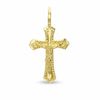 Thumbnail Image 0 of Small Diamond-Cut Crucifix Charm in 10K Gold