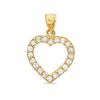 Thumbnail Image 0 of Cubic Zirconia Perfect Heart Charm in 10K Gold