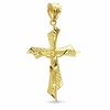 Thumbnail Image 0 of Diamond-Cut Crucifix Bypass Charm in 10K Gold