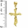 Thumbnail Image 1 of Diamond-Cut Crucifix Bypass Charm in 10K Gold