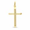 Thumbnail Image 0 of Small Tube Cross Necklace Charm in 10K Gold