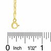Thumbnail Image 1 of 10K Gold 040 Gauge Valentino Chain Anklet - 10"