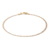 Thumbnail Image 0 of Made in Italy 040 Gauge Pavé Valentino Chain Bracelet In Tri-Tone Gold - 7"