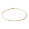 Thumbnail Image 0 of 020 Gauge Rope Chain Bracelet in 10K Hollow Gold - 7"