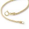 Thumbnail Image 1 of 020 Gauge Rope Chain Bracelet in 10K Hollow Gold - 7"
