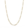 Thumbnail Image 0 of 10K Hollow Gold Figaro Chain Made in Italy - 20"