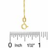 Thumbnail Image 1 of Child's 020 Gauge Solid Singapore Chain Necklace in 10K Gold - 13"