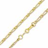 Thumbnail Image 0 of 050 Gauge Figaro Chain Necklace in 10K Hollow Gold - 16"
