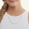 Thumbnail Image 2 of 10K Hollow Gold Rope Chain - 20"