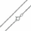 Thumbnail Image 0 of 025 Gauge Singapore Chain Necklace in 10K White Gold - 16"