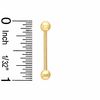 Thumbnail Image 1 of 10K Solid Gold Barbell - 14G