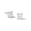 Thumbnail Image 0 of Quad Princess-Cut Cubic Zirconia Stud Earrings in Sterling Silver