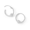 Thumbnail Image 1 of Sterling Silver Hoop with Ball Earrings