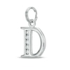 Thumbnail Image 0 of Cubic Zirconia Small Initial "D" Charm in Sterling Silver