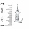 Thumbnail Image 1 of Cubic Zirconia Small Initial "L" Charm in Sterling Silver