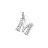 Thumbnail Image 0 of Cubic Zirconia Small Initial "M" Charm in Sterling Silver