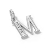 Thumbnail Image 2 of Cubic Zirconia Small Initial "M" Charm in Sterling Silver