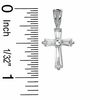 Thumbnail Image 1 of Cubic Zirconia Cross Charm in Sterling Silver