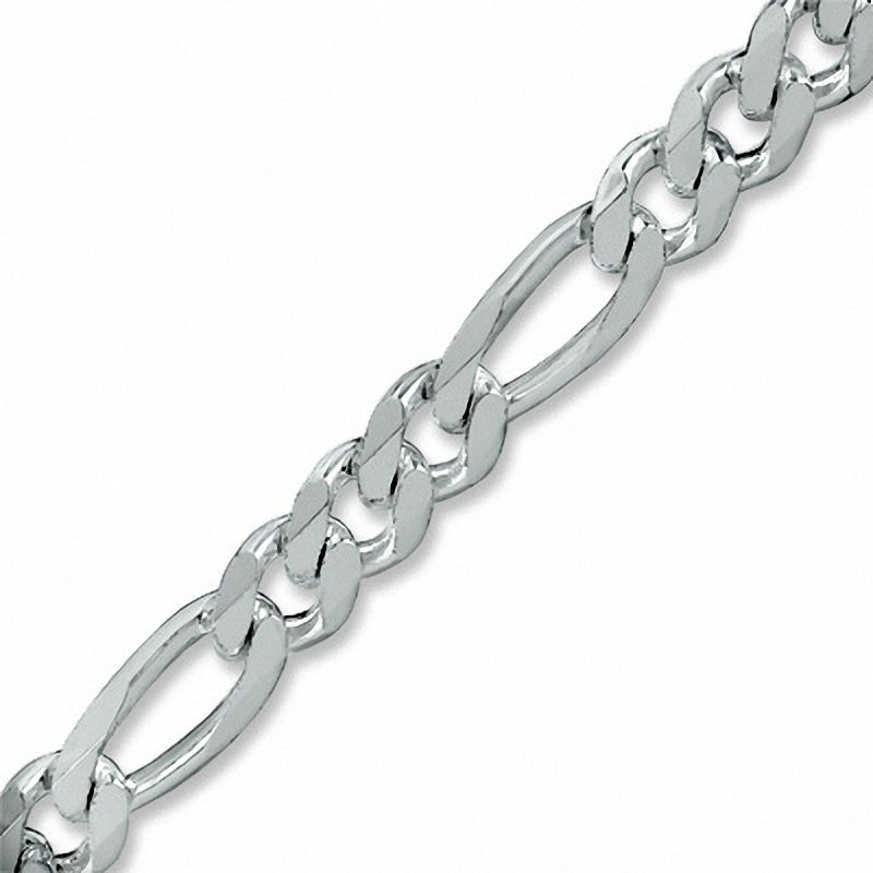 300 Gauge Figaro Chain Bracelet in Sterling Silver - 9"