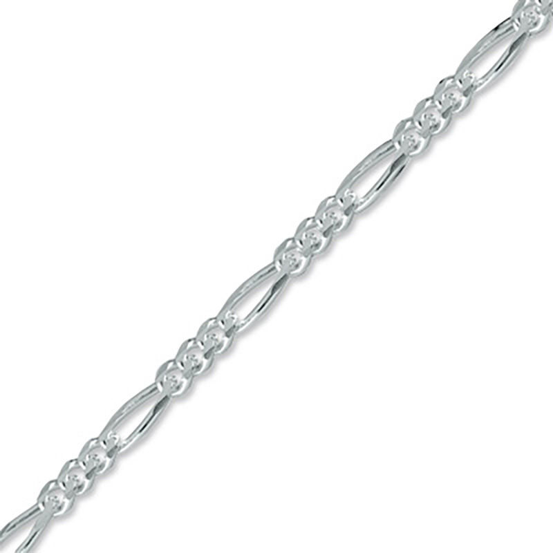 080 Gauge Figaro Bracelet in Sterling Silver