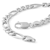 Thumbnail Image 1 of Made in Italy 180 Gauge Pavé Figaro Chain Bracelet in Sterling Silver - 9"
