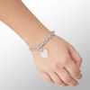 Thumbnail Image 2 of Made in Italy Heart Toggle Bracelet in Hollow Sterling Silver - 8"