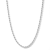 Thumbnail Image 0 of Made in Italy 050 Gauge Diamond-Cut Solid Rope Chain Necklace in Solid Sterling Silver - 20"