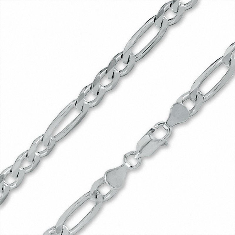 Sterling Silver 180 Gauge Figaro Chain Necklace - 22"