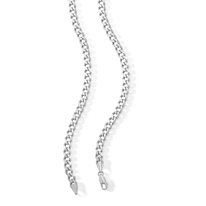 Made in Italy 150 Gauge Curb Chain Necklace in Solid Sterling Silver - 24"