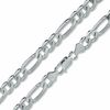 Thumbnail Image 0 of Sterling Silver 220 Gauge Figaro Chain Necklace - 24"